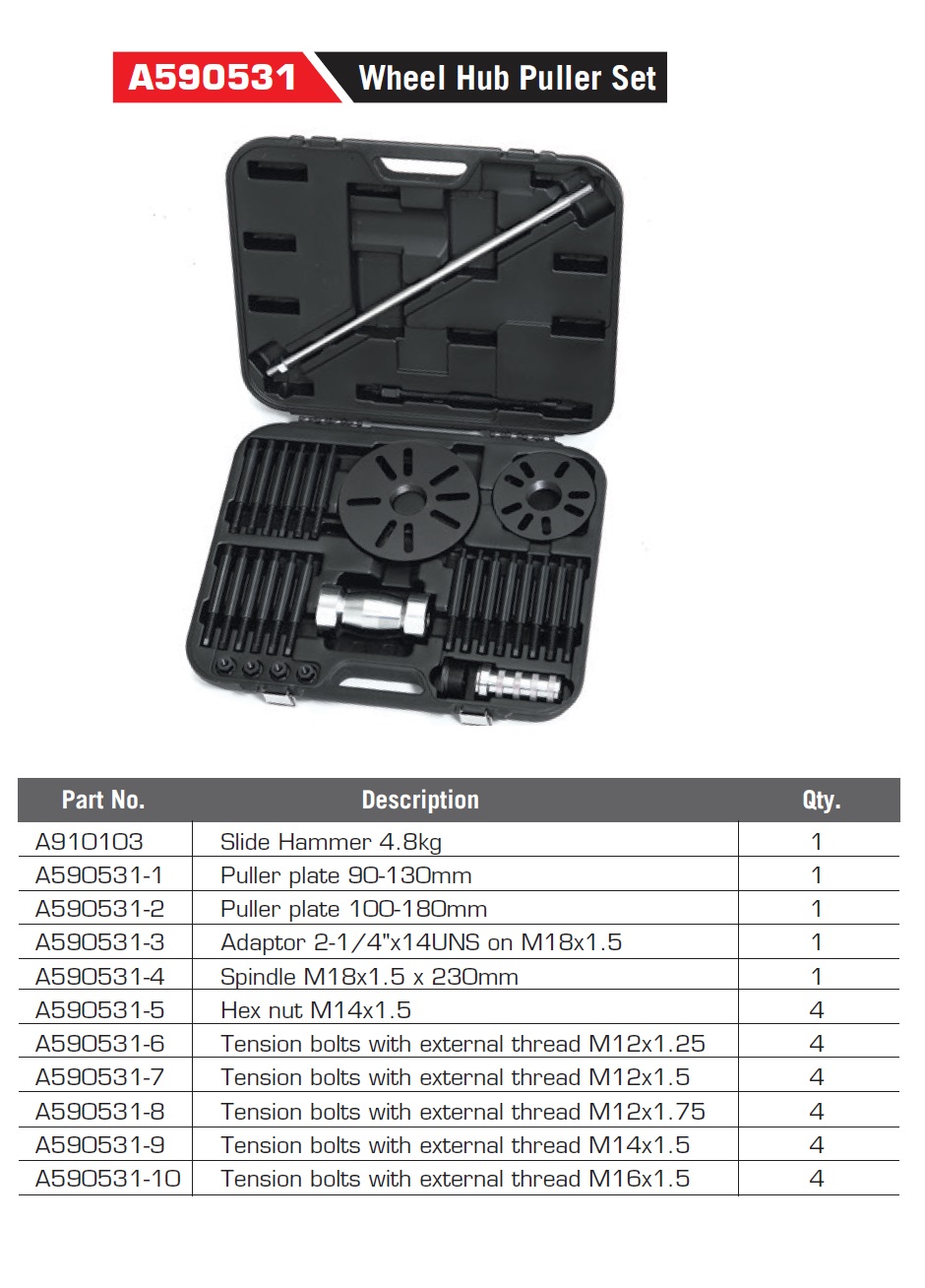 A590531 Wheel Hub Puller Set